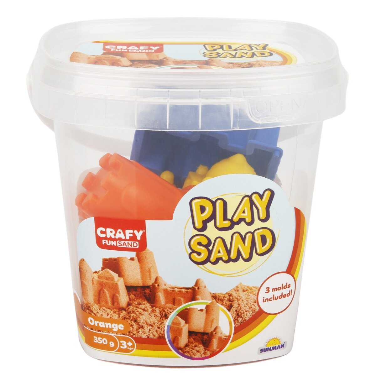 Crafy Nisip de modelat Portocaliu 350 g