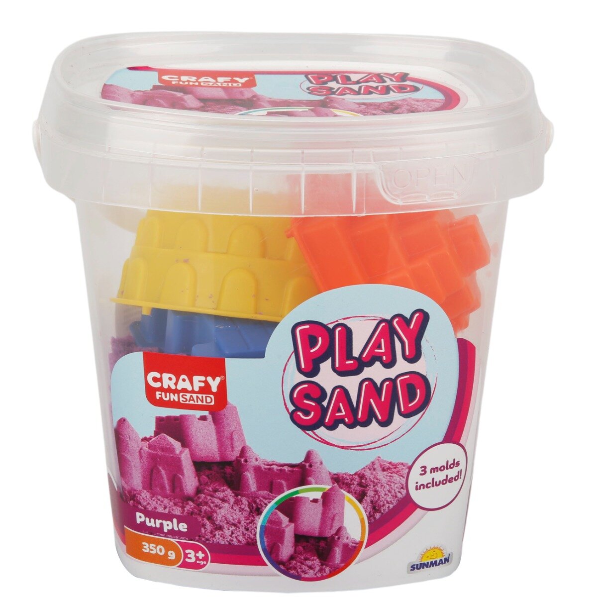 Crafy Nisip de modelat Violet 350 g