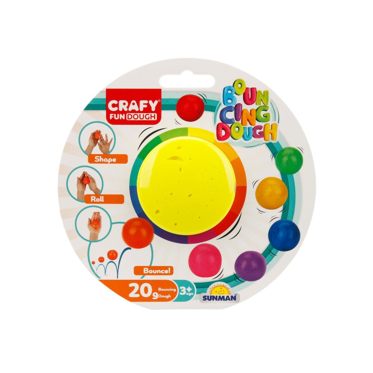 Crafy Plastilina colorata Galben-Neon 20 g