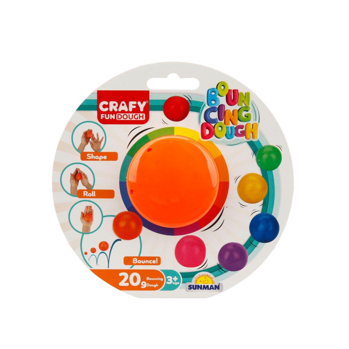 Crafy Plastilina colorata Portocaliu 20 g