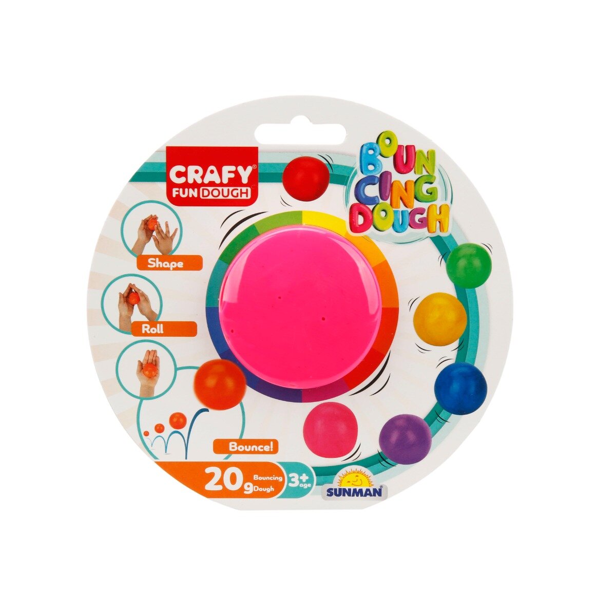 Crafy Plastilina colorata Roz 20 g