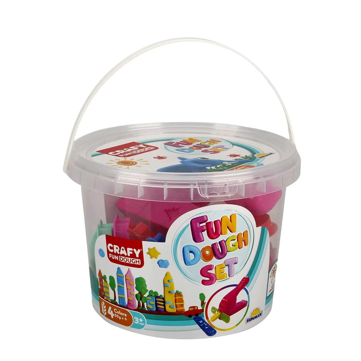 Crafy Set 17 piese Galetusa cu plastilina 200 g