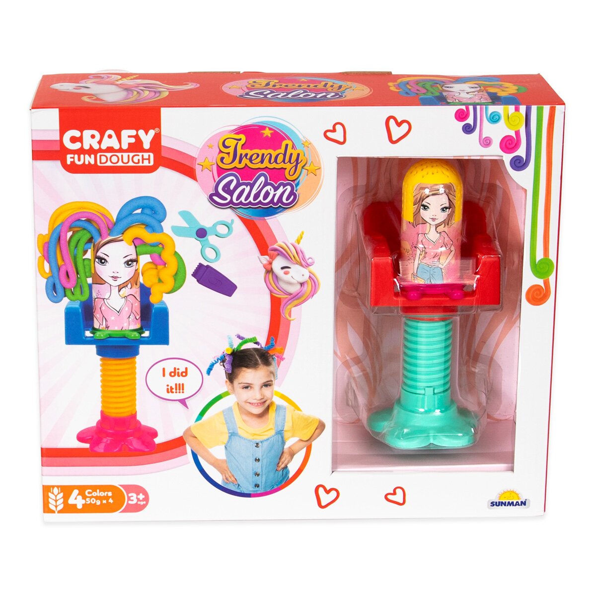 Crafy Set de coafat din plastilina 15 piese
