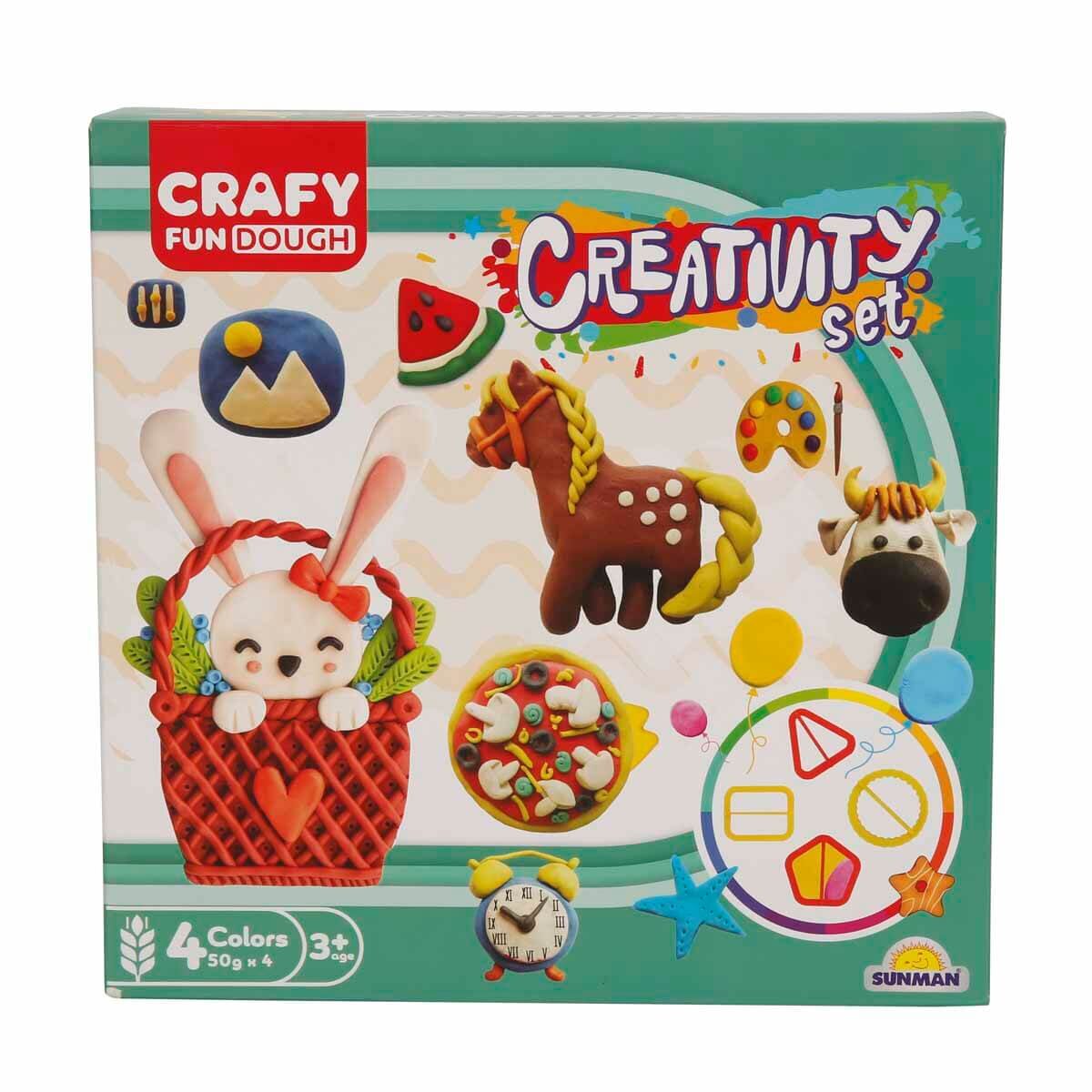 Crafy Set de modelare cu diverse forme 12 piese