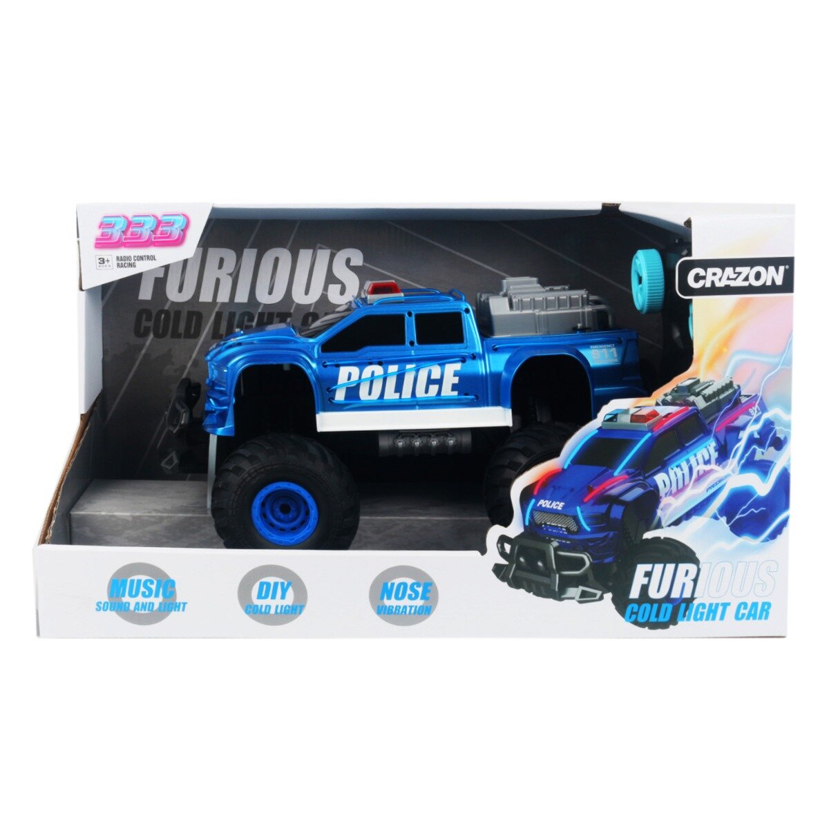 Crazon Masina de teren 4x4 cu telecomanda 1:14 Police