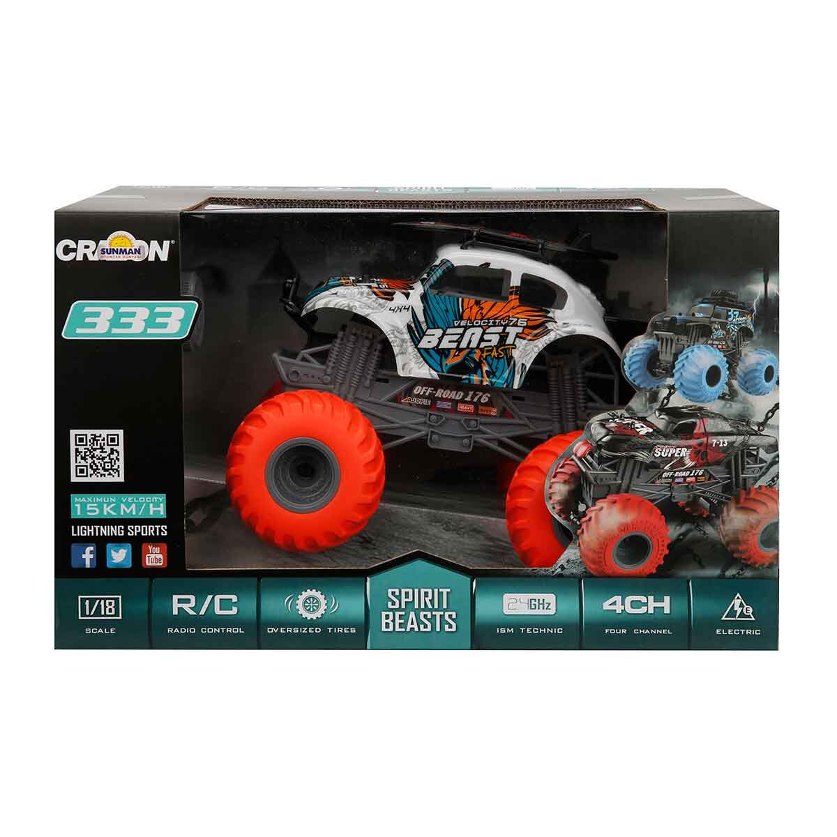 Crazon Masinuta cu telecomanda Spirit Beasts Beetle 1:18