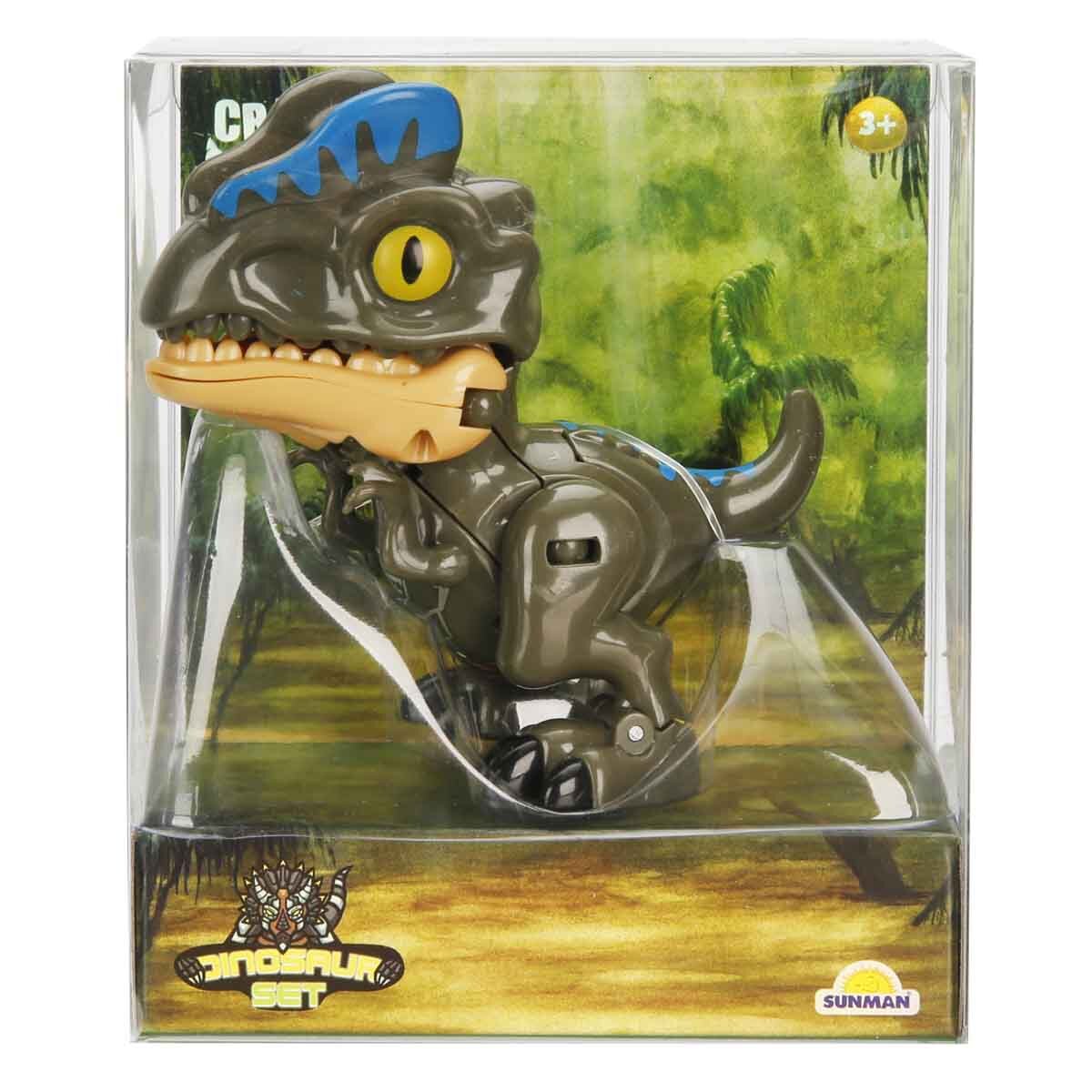 Crazoo Dinozaur transformabil 2 in 1 Dilophosaurus