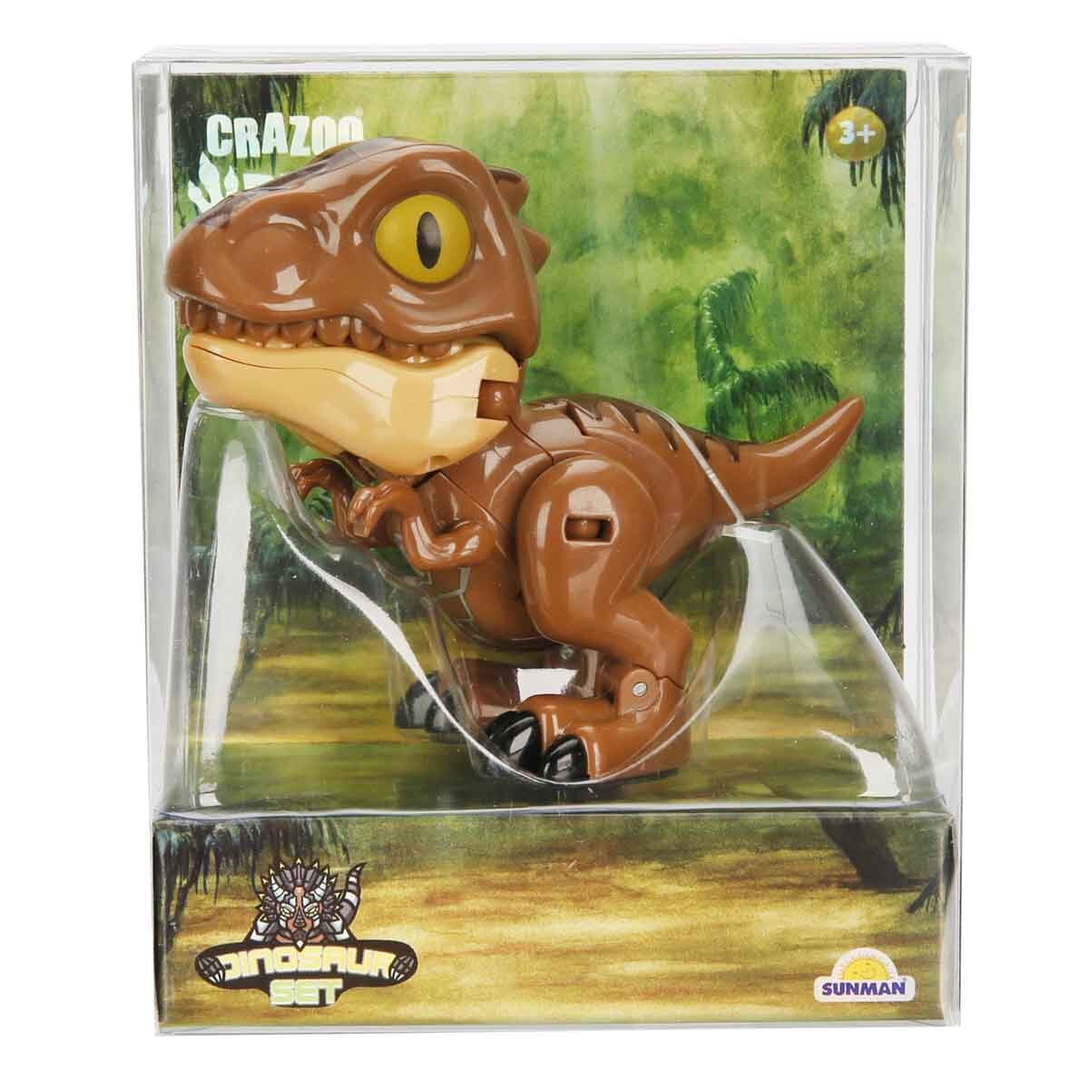 Crazoo Dinozaur transformabil 2 in 1 Tyranannosaurus Rex