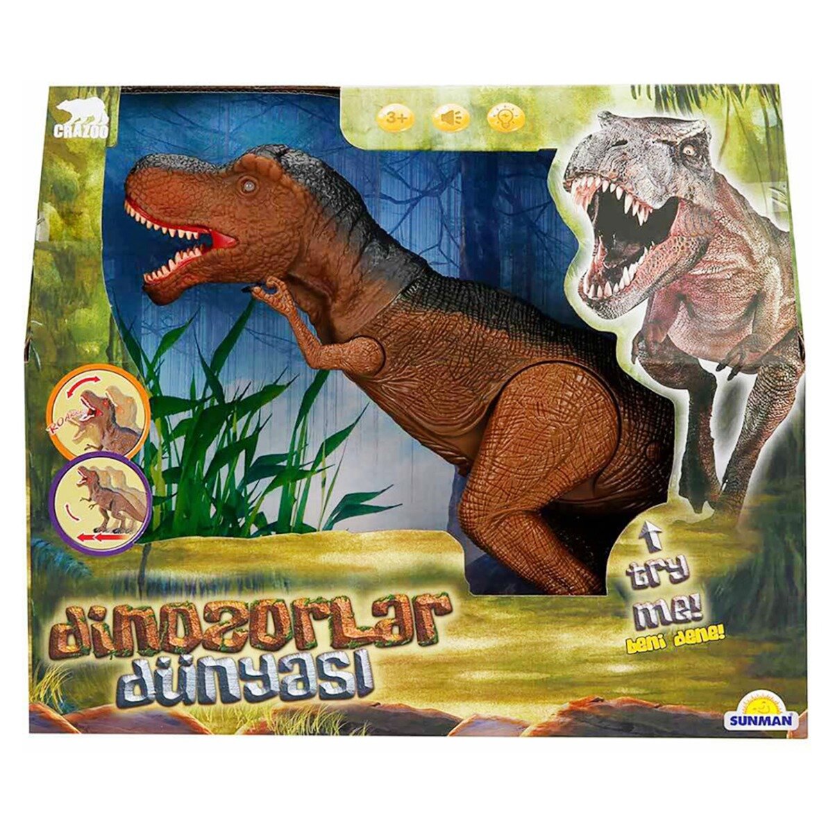 Crazoo Figurina Dinozaur cu lumini si sunete Maro
