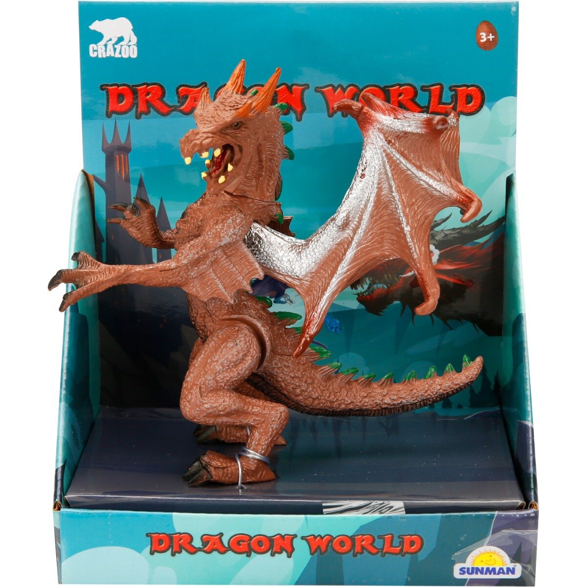 Crazoo Figurina dragon maro