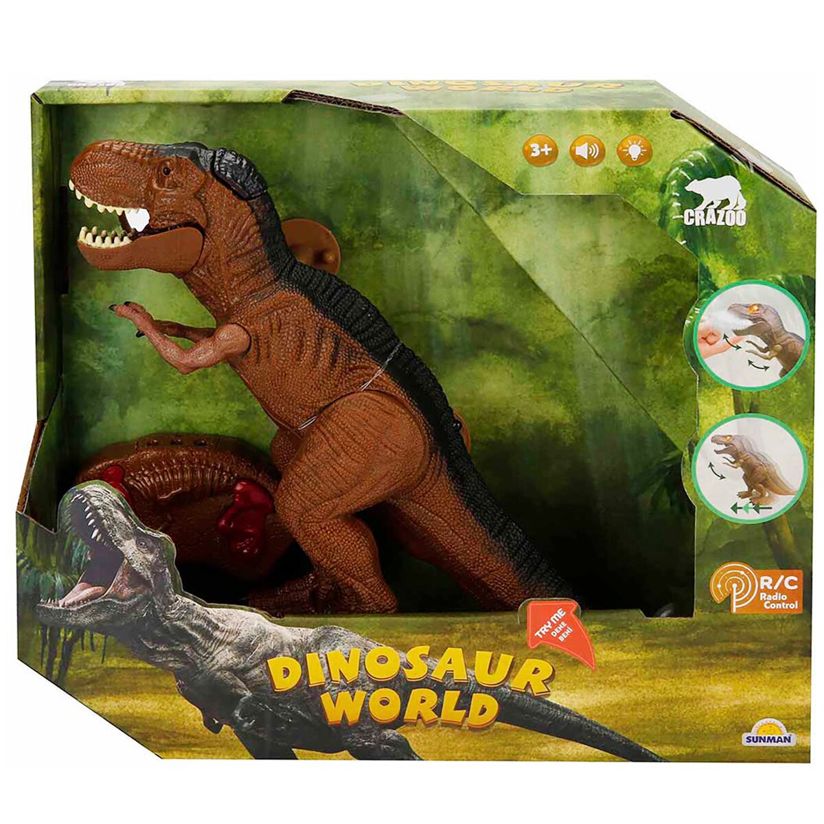Crazoo Figurina interactiva Dinozaur cu telecomanda