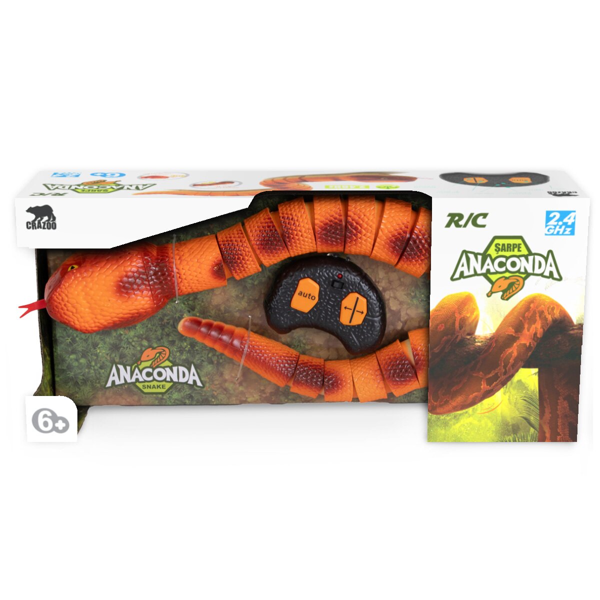 Crazoo Jucarie interactiva Anaconda cu telecomanda