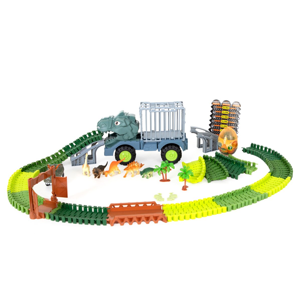 Crazoo Set camion si pista Dinosaur World