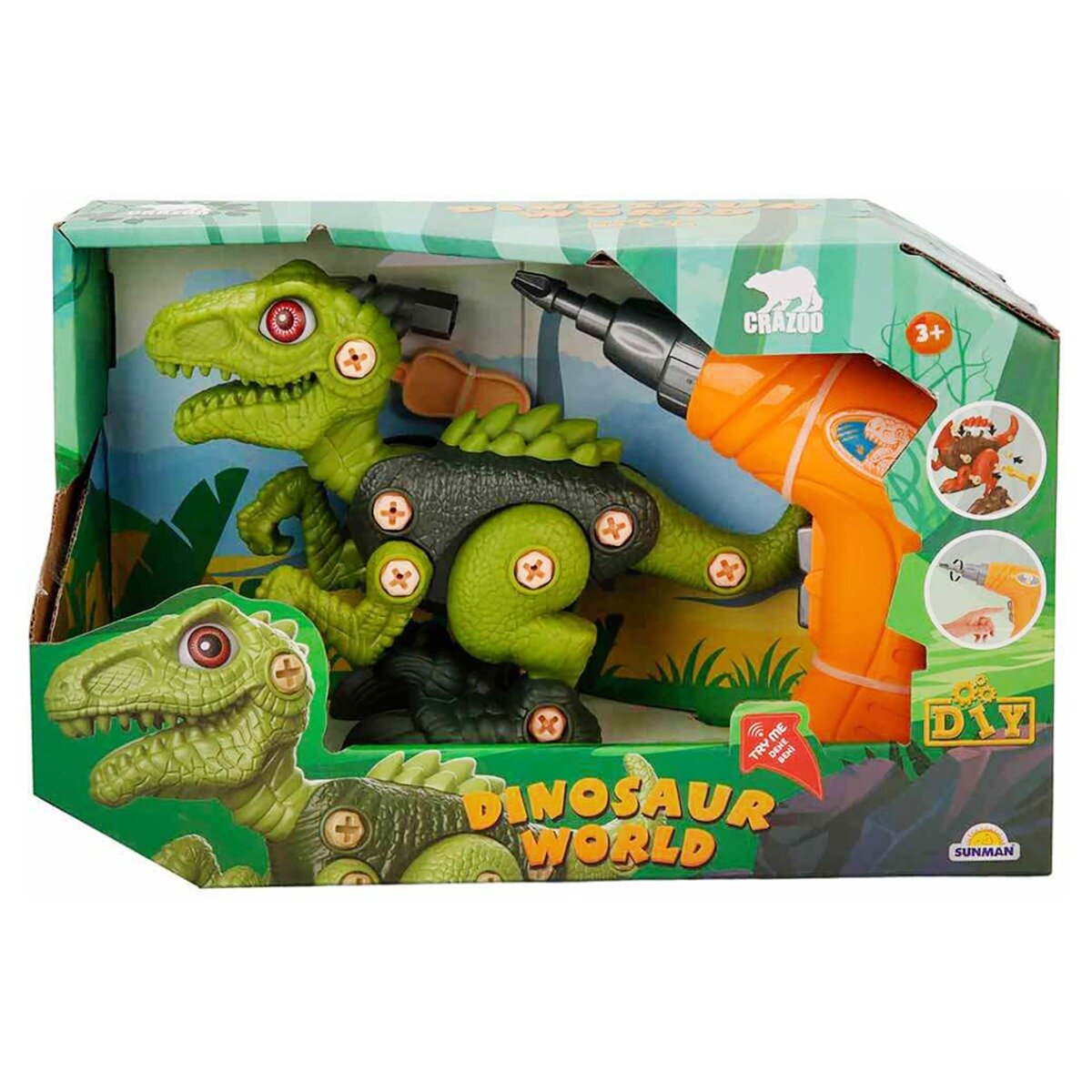 Crazoo Set de asamblare cu dinozaur