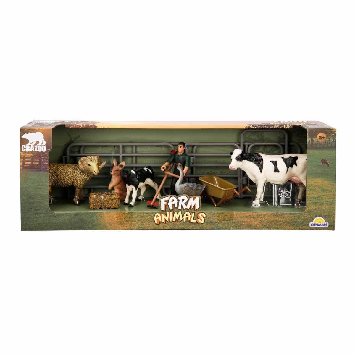 Crazoo Set figurine Animale de la ferma Vaca