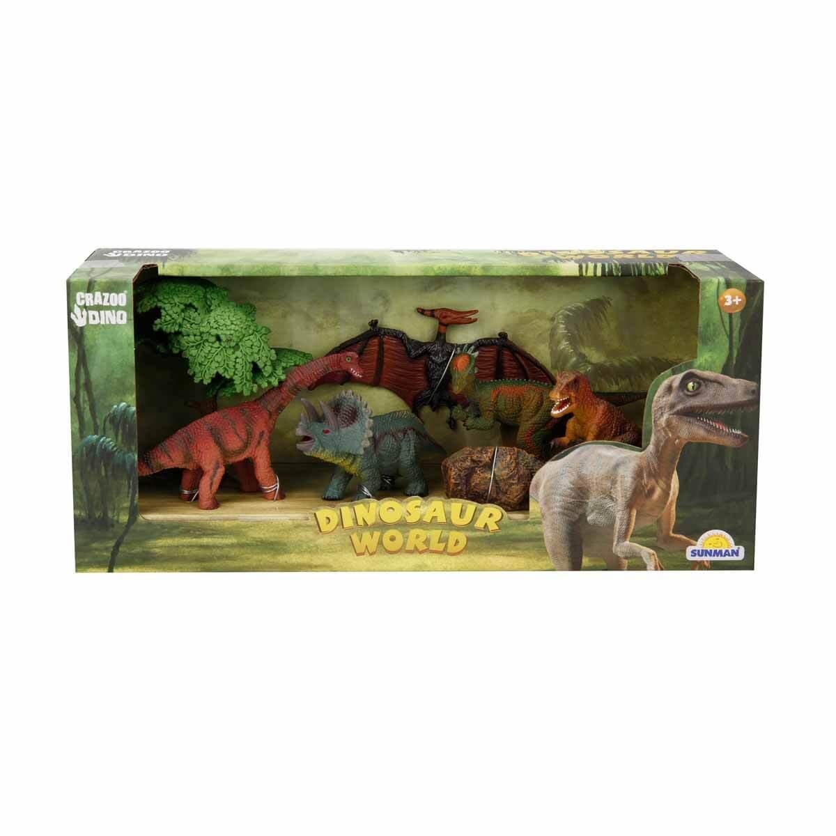 Crazoo Set figurine Dinozauri Triceratops