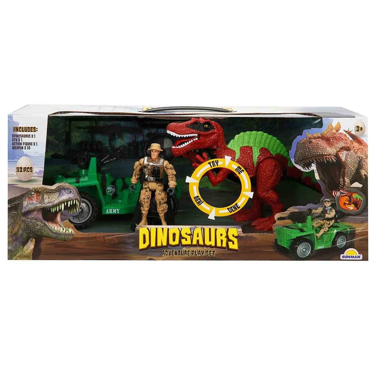 Crazoo Set masina cu figurina Vanatorii de Dinozauri