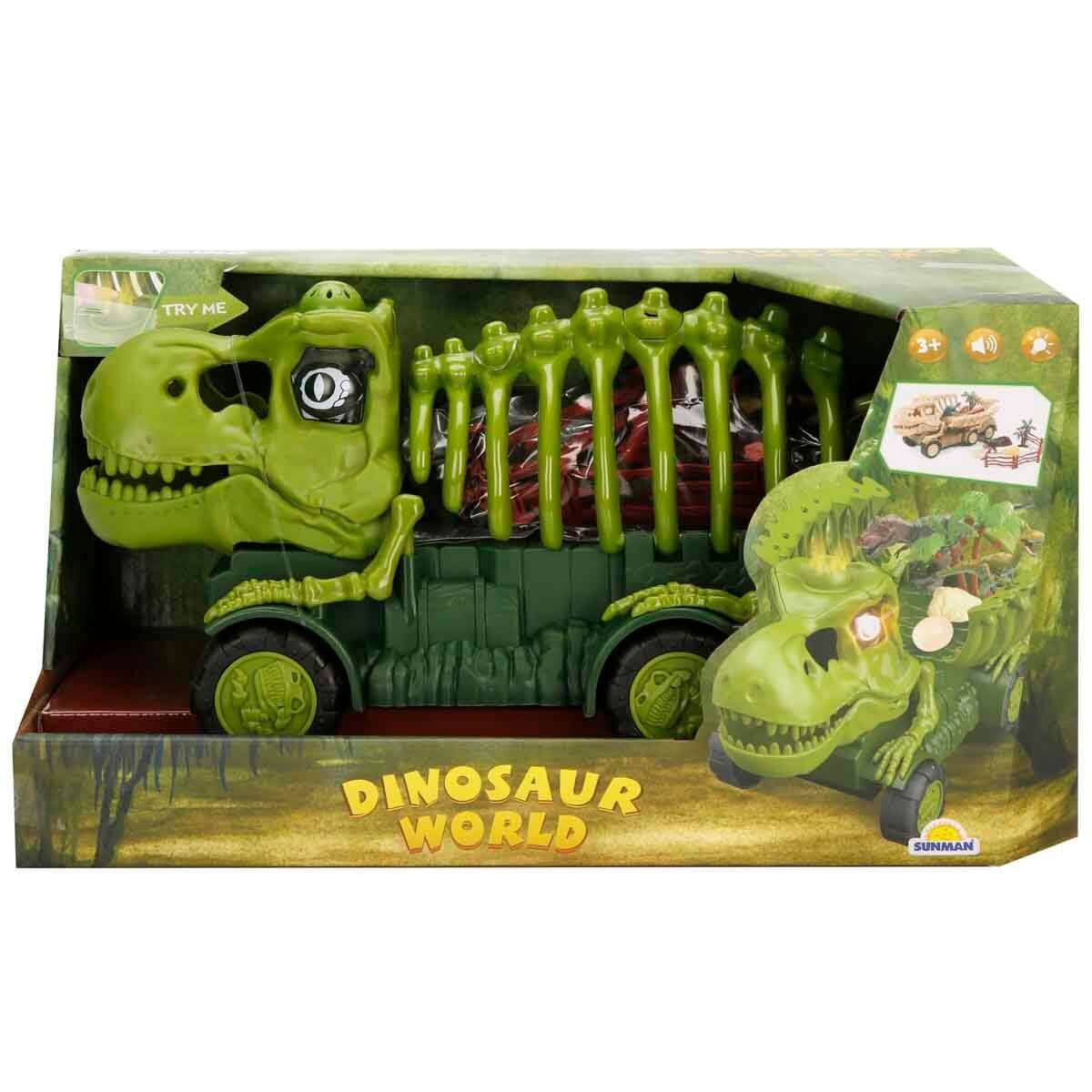 Crazoo Transportator cu sunete si lumini Dinosaur World