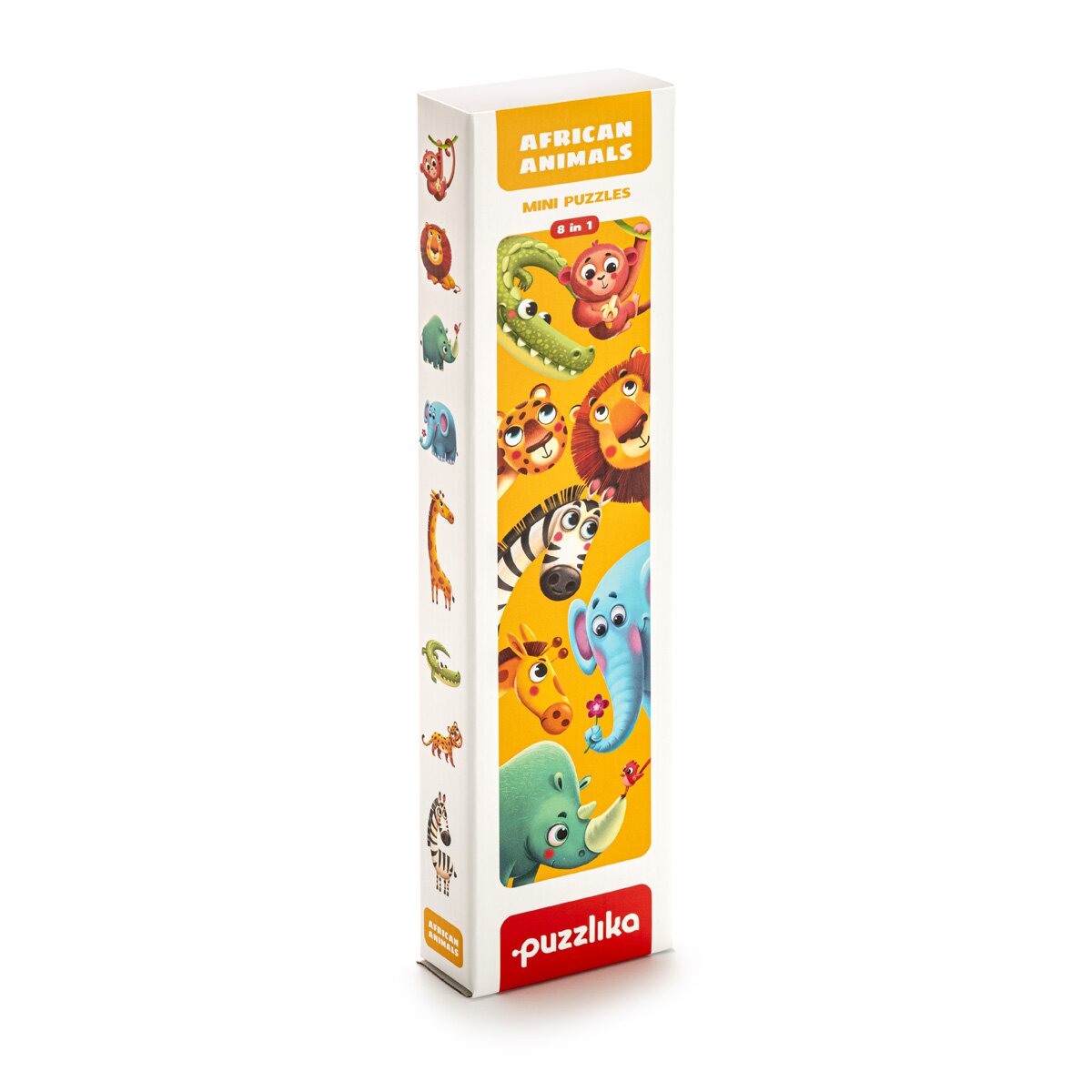 Cubika Puzzle din lemn Animale din safari 16 piese