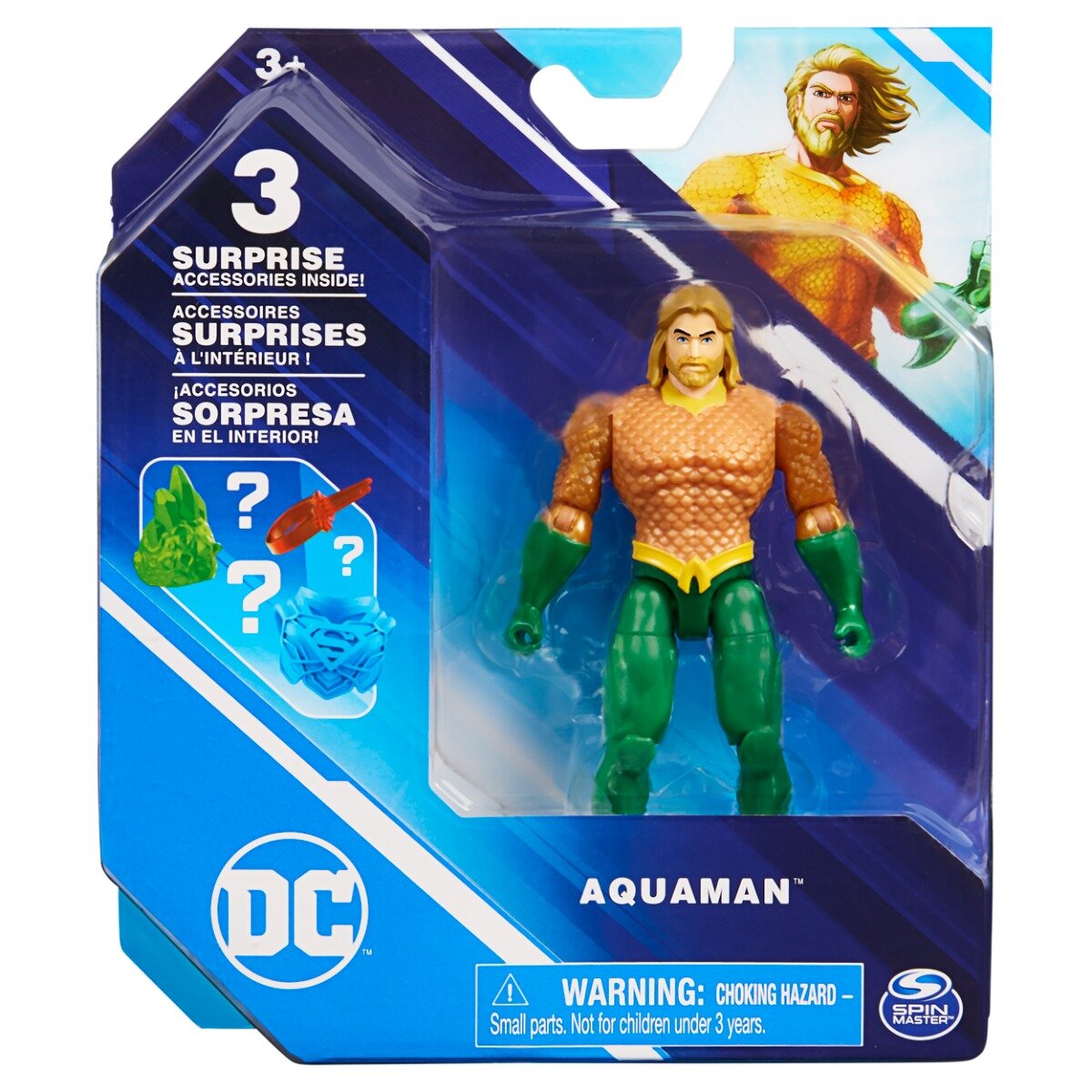 DC Universe Figurina cu 2 accesorii surpriza Aquaman 10 cm 20137129