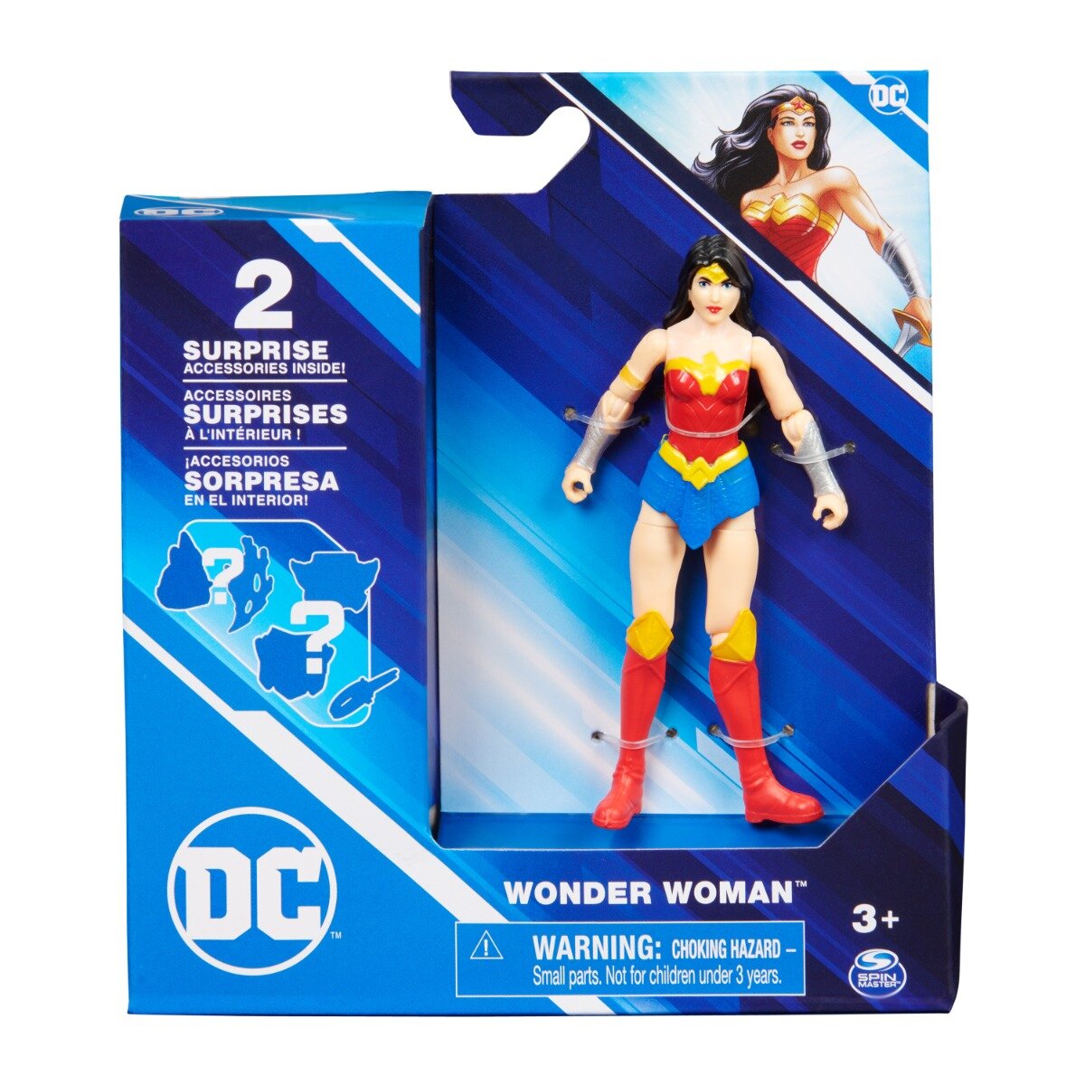 DC Universe Figurina cu 2 accesorii surpriza Wonder Woman 10 cm 20137131