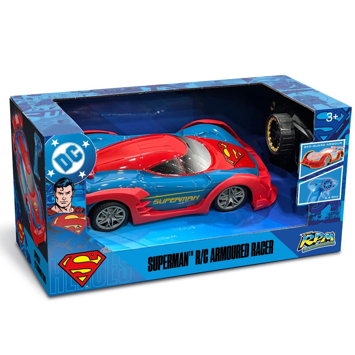 DC Universe Masina cu telecomanda DC Superman Armoured Racer 1:20