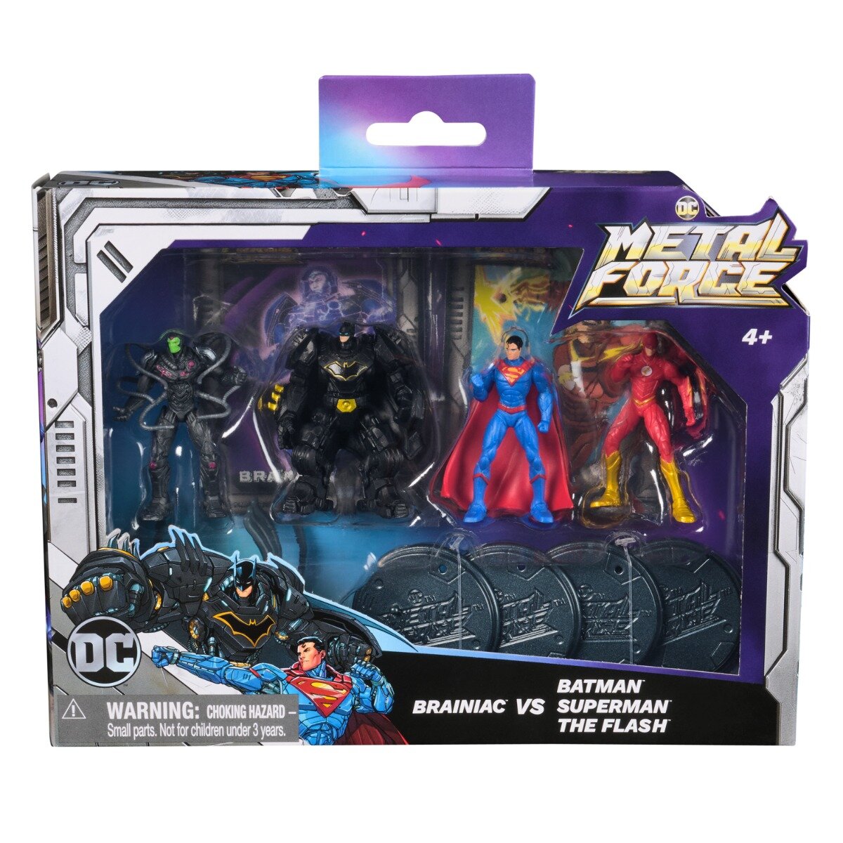 DC Universe Set 4 figurine Metal Force 5 cm 6072651
