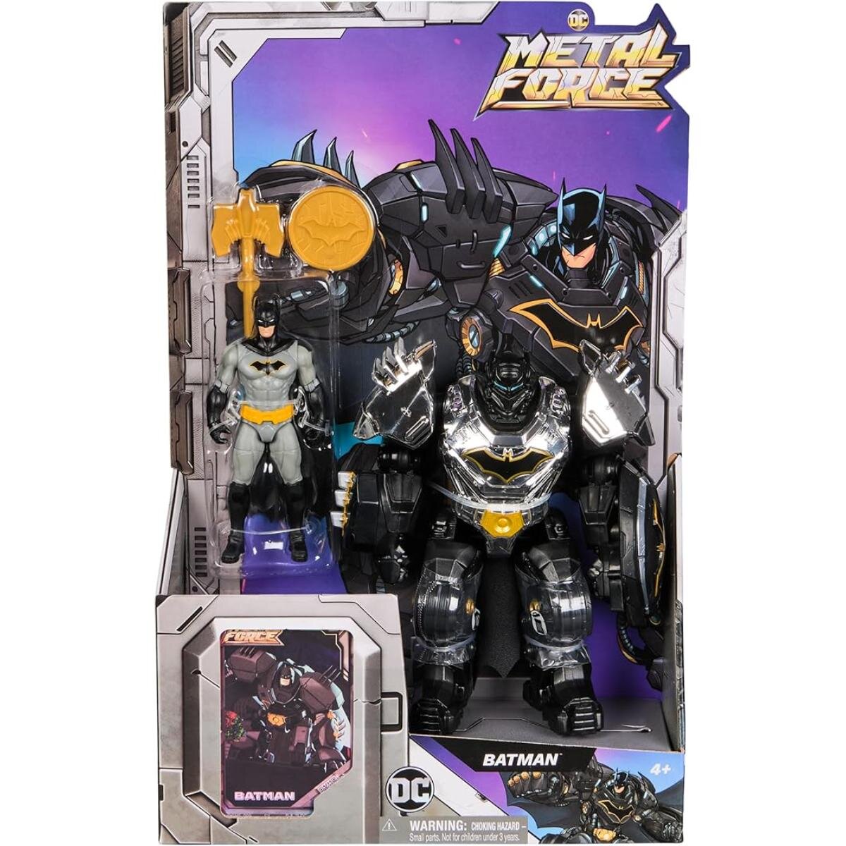 DC Universe Set figurina cu armura Batman Metal Force 15 cm 6071723