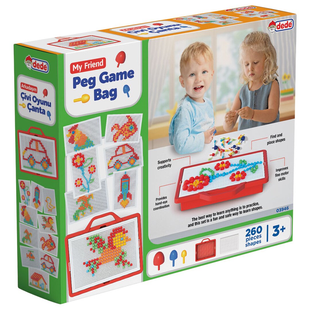 DEDE Joc creativ cu pioneze My Friend 260 piese