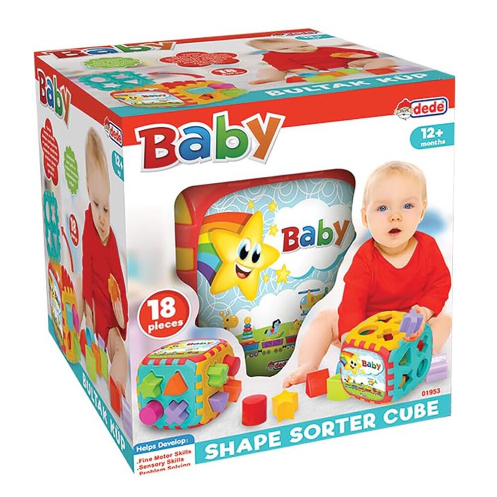 DEDE Jucarie de sortare Cub Puzzle 18 piese