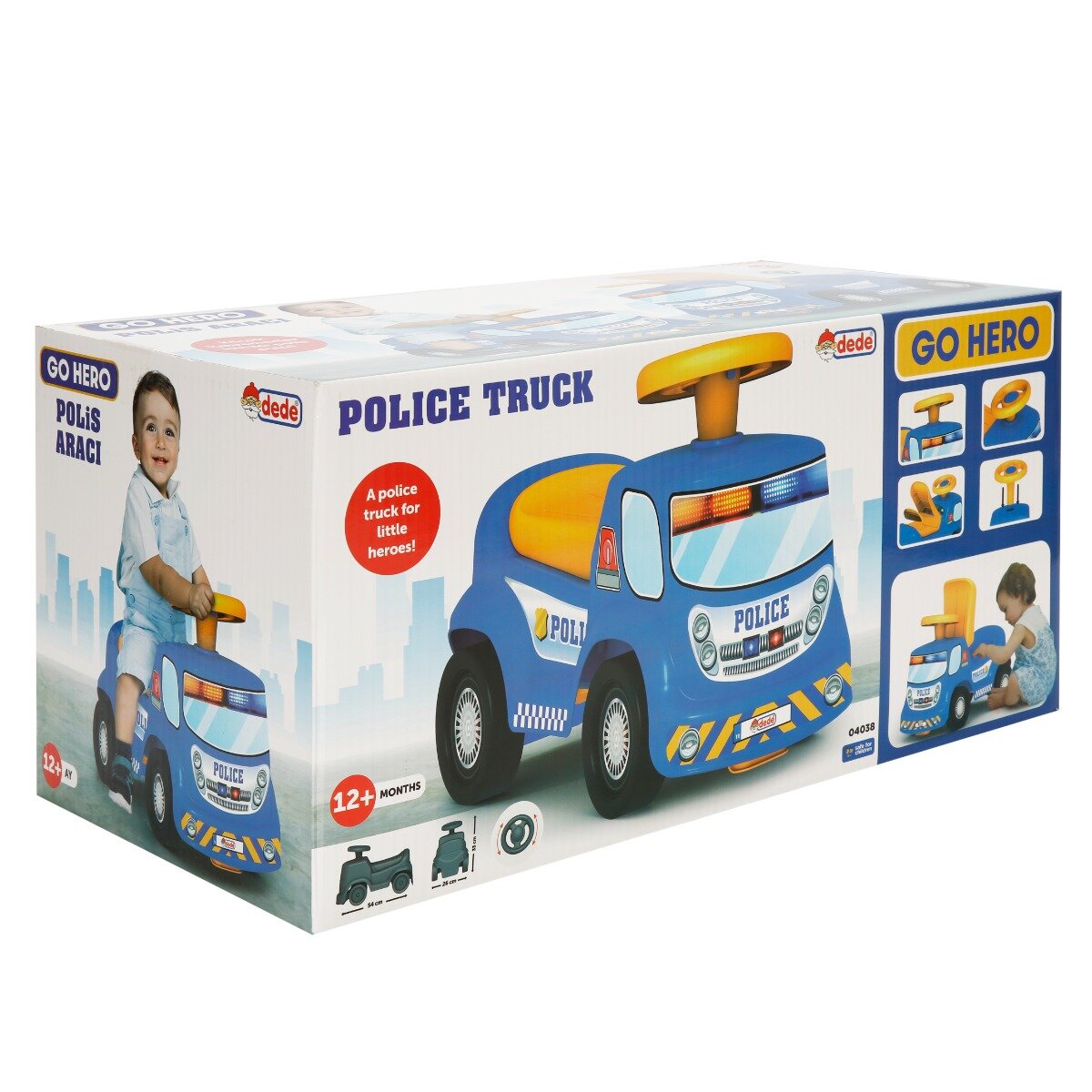 DEDE Prima mea masina de Politie Go Hero