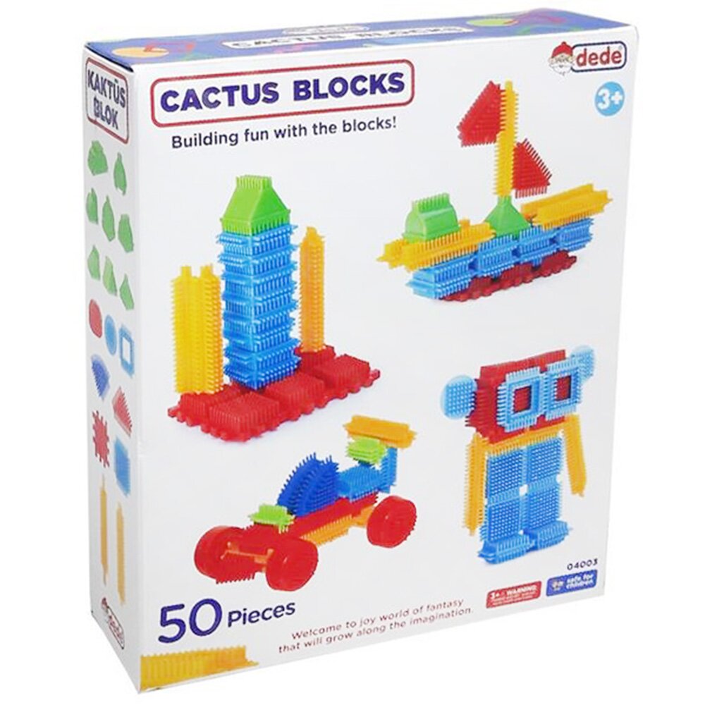 DEDE Set de constructie Cactus Blocks 50 piese