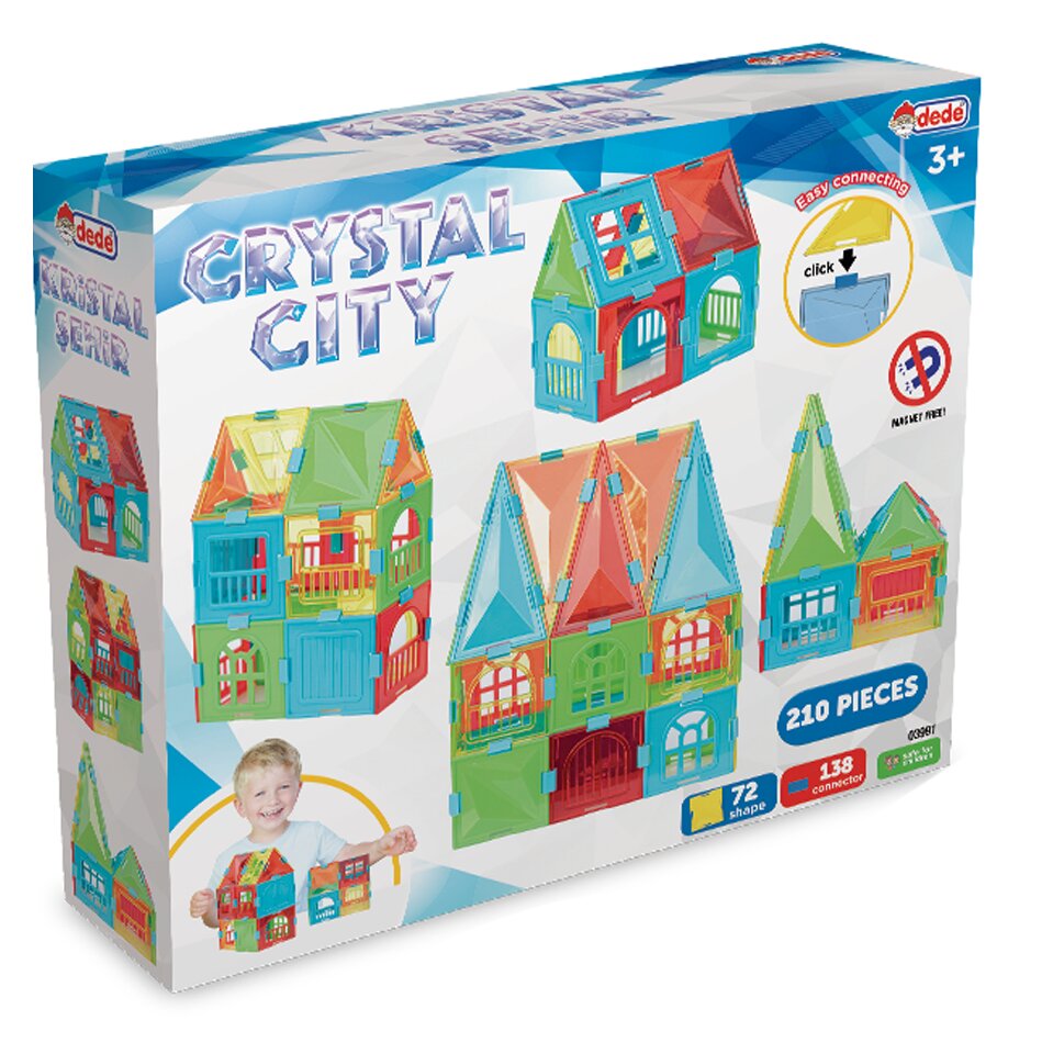 DEDE Set de constructie Crystal City 210 piese