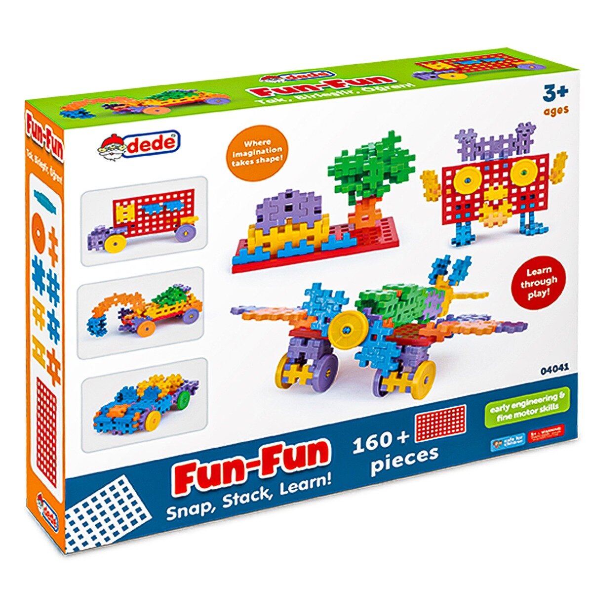 DEDE Set de constructie Fun-Fun Puzzle 160 piese