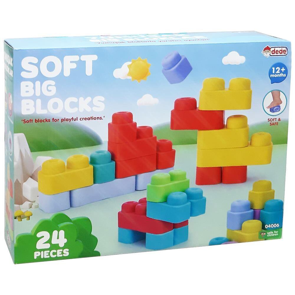 DEDE Set de constructie Soft Big Blocks 24 piese