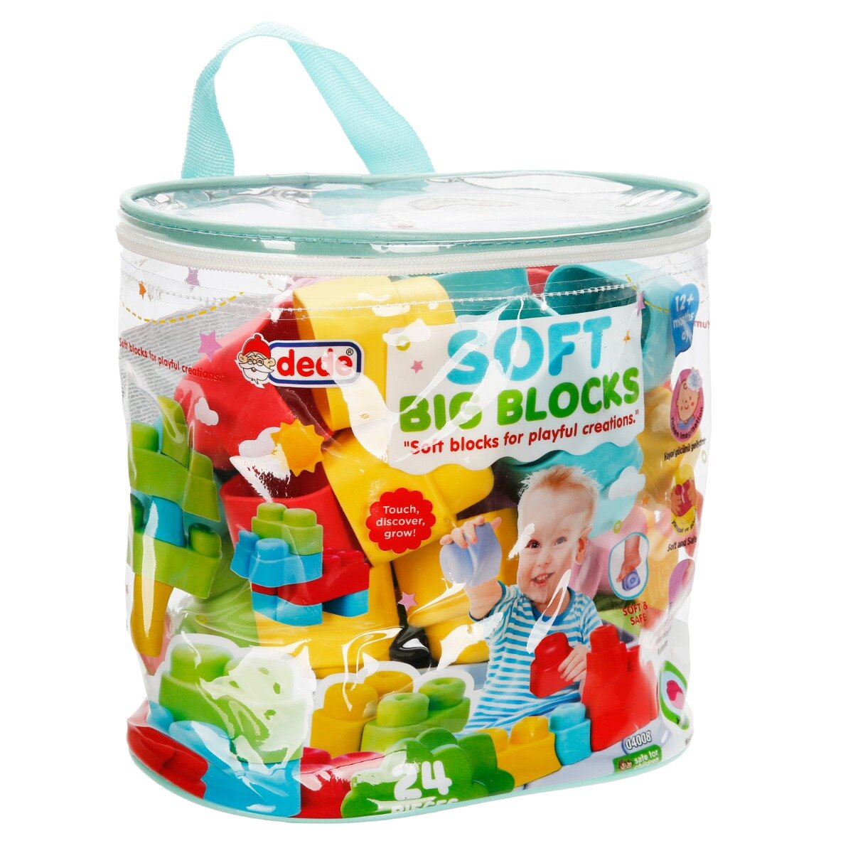 DEDE Set de constructie Soft Maxi Blocks 24 piese