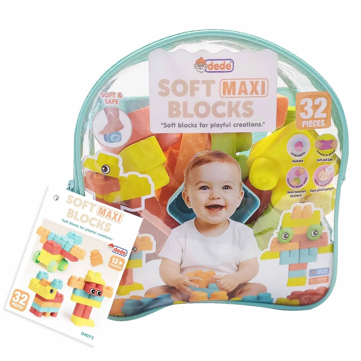 DEDE Set de constructie Soft Maxi Blocks 32 piese