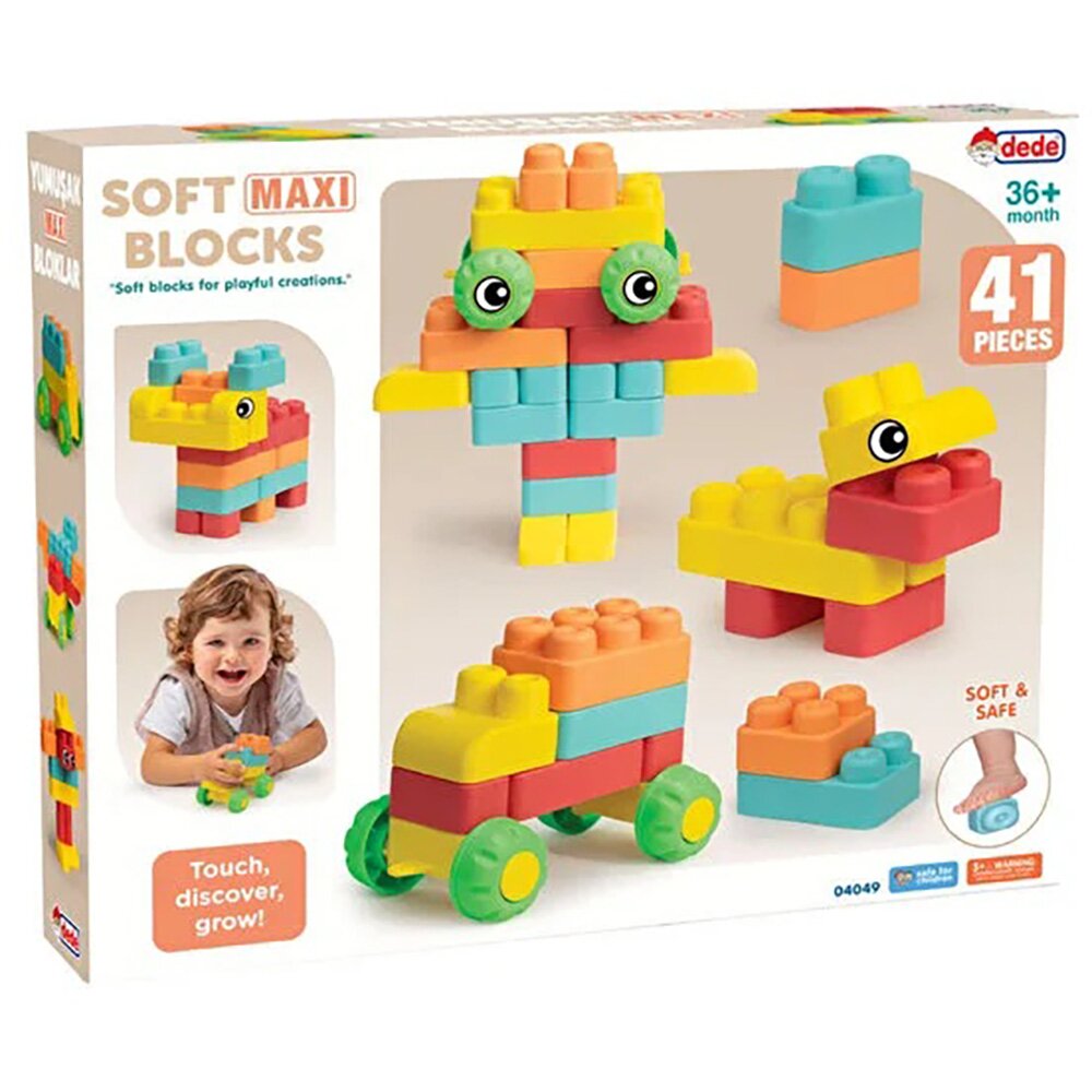 DEDE Set de constructie Soft Maxi Blocks 41 piese