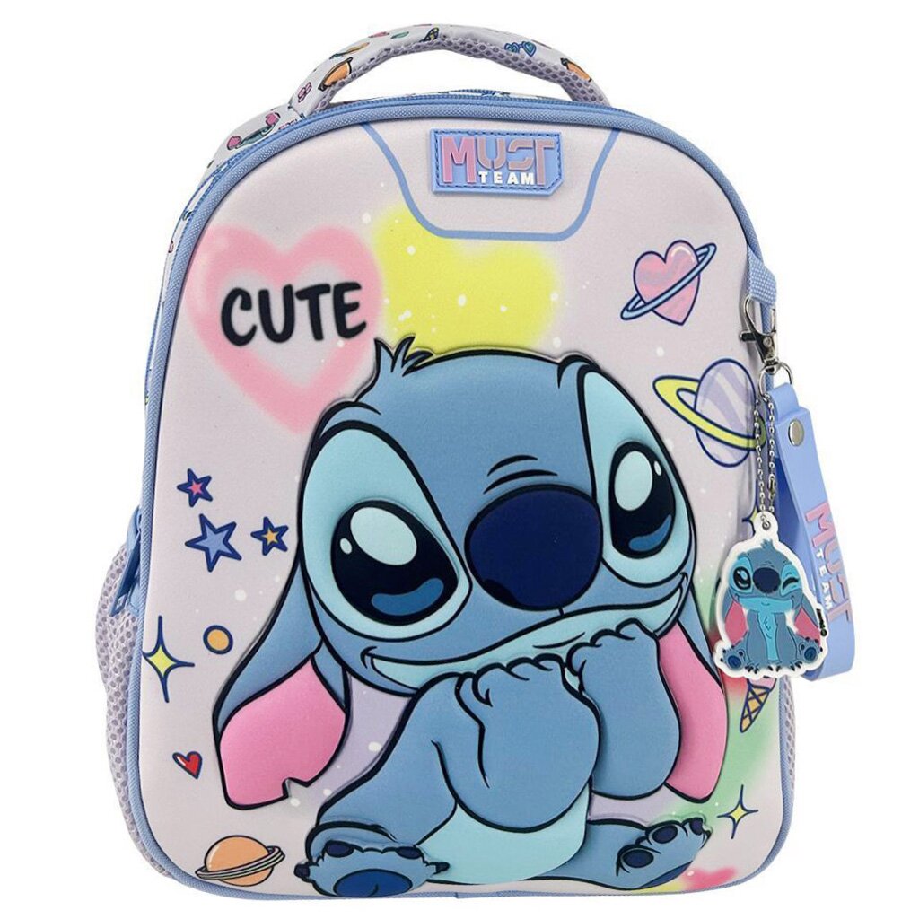 Diakakis Ghiozdan cu 2 compartimente Must Team Disney Stitch