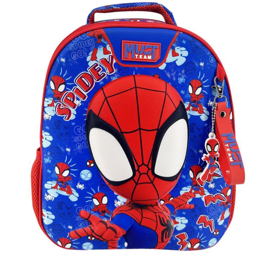 Diakakis Ghiozdan cu 2 compartimente Must Team Spidey And His Amazing Friends Blue