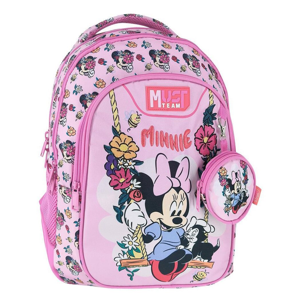 Diakakis Ghiozdan cu 3 compartimente Must Team Minnie Mouse Flowers