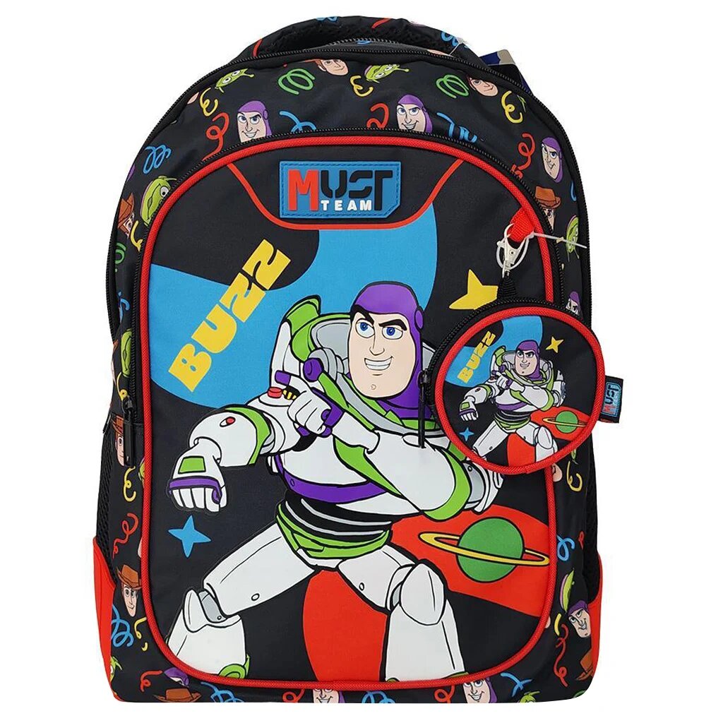 Diakakis Ghiozdan cu 3 compartimente Must Team Toy Story Buzz Negru