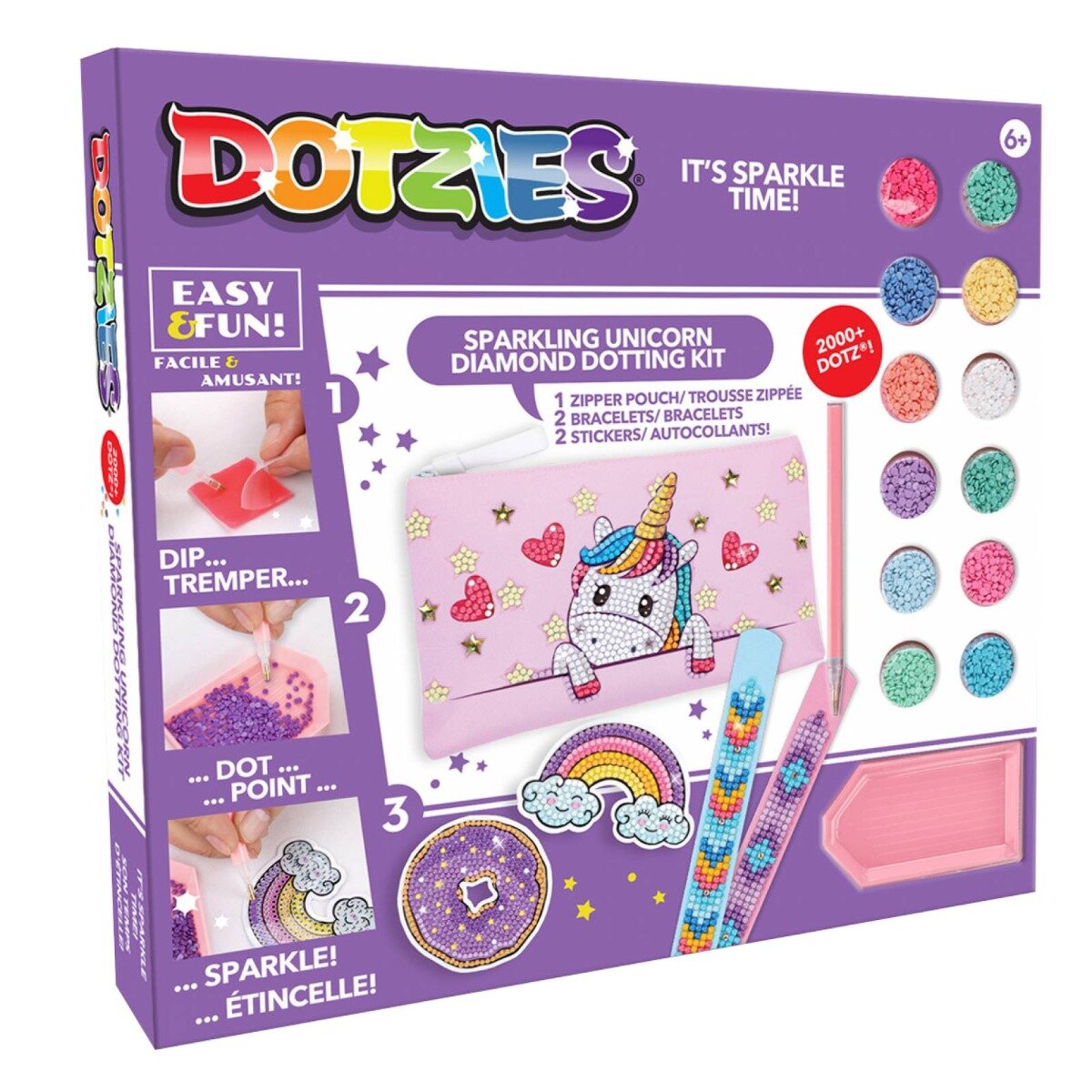 Diamond Dotz Set creativ 5 In 1 Unicorn Pictura cu diamante