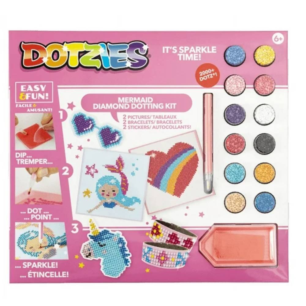 Diamond Dotz Set creativ 6 In 1 Sirena Pictura cu diamante