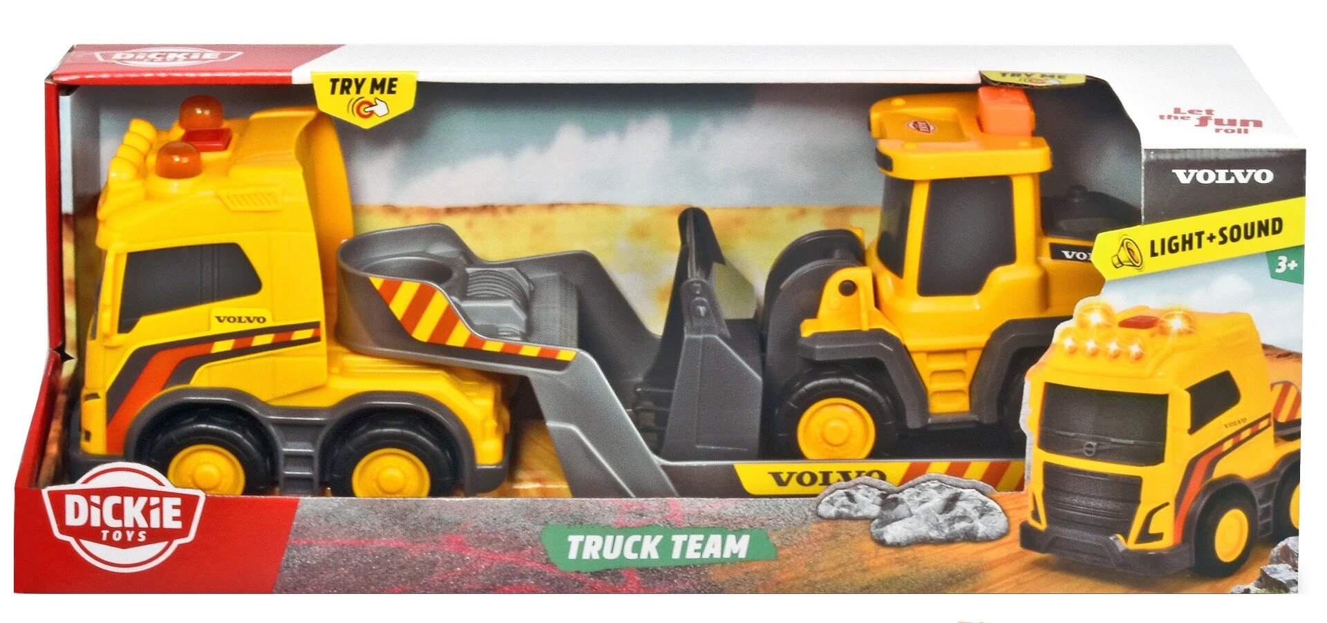 Dickie Toys Camion Volvo cu sunete si lumini Dickie