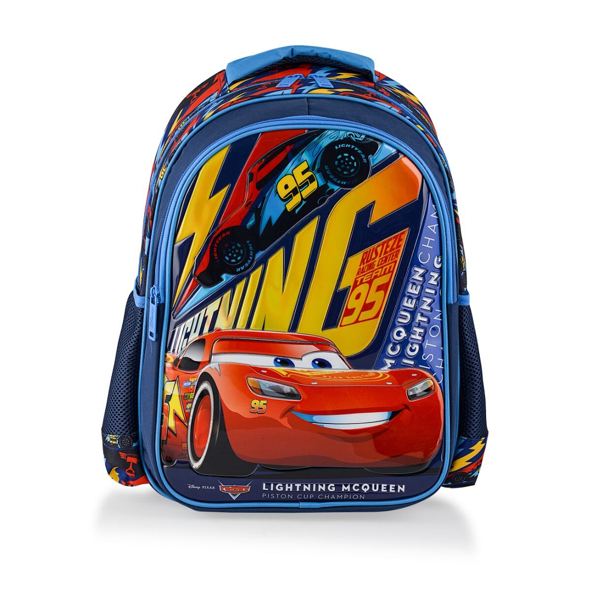 Disney Cars Ghiozdan cu 2 compartimente Lightning Mcqueen Cars Albastru