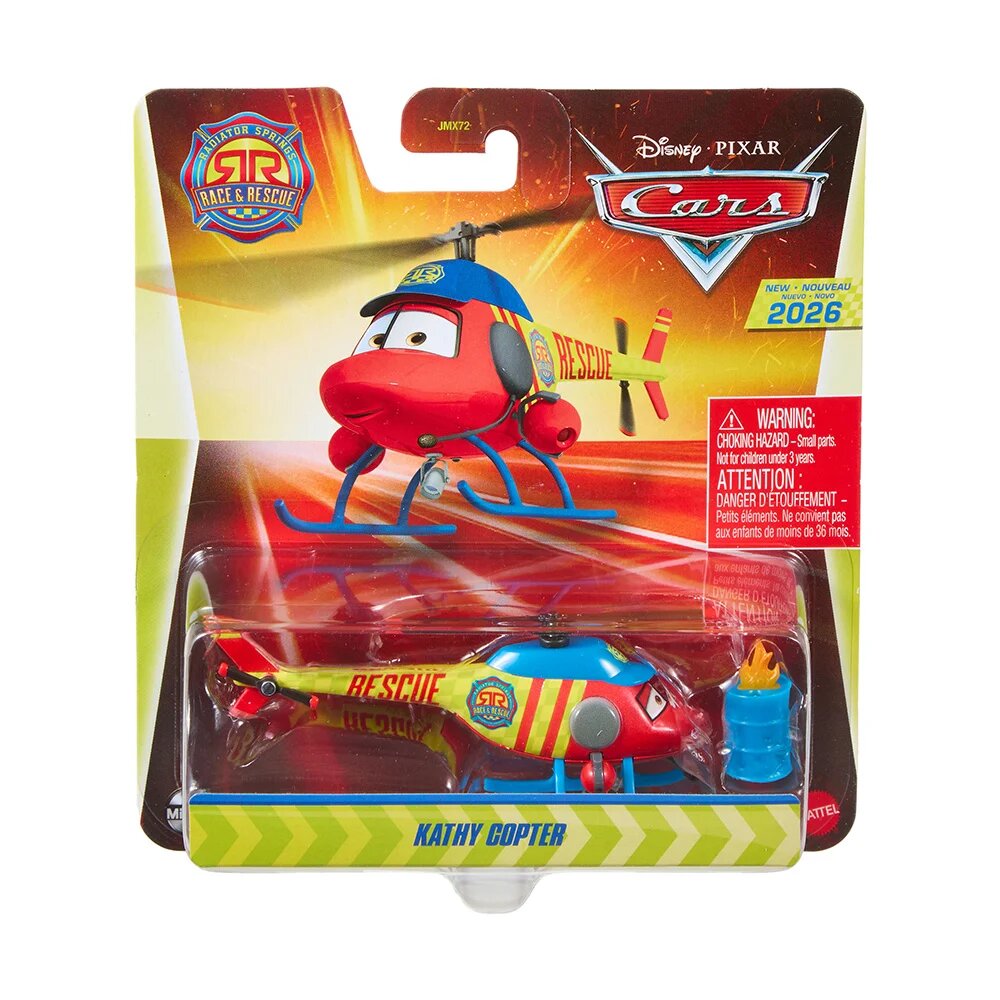 Disney Cars Masina cu accesoriu Kathy Copter 1:55 JMX78