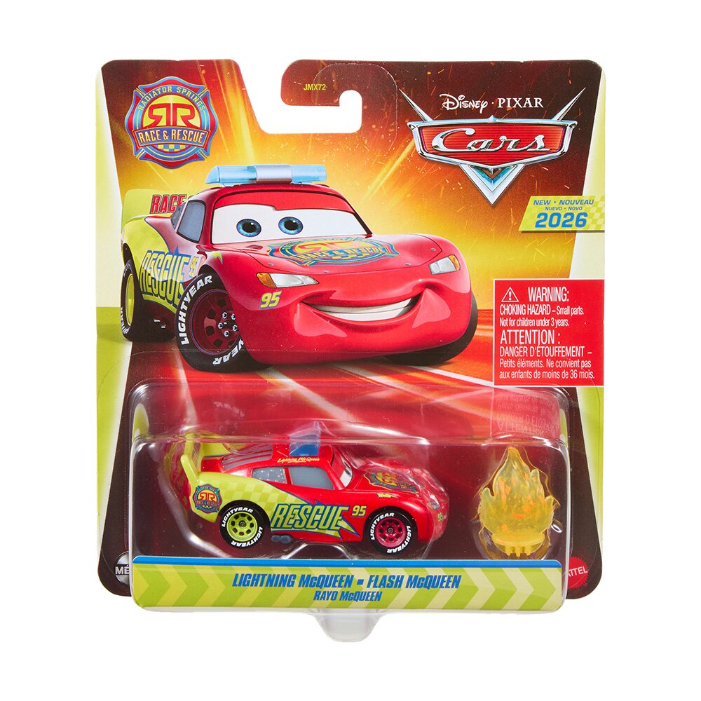 Disney Cars Masina cu accesoriu Lightning McQueen 1:55 JMX73