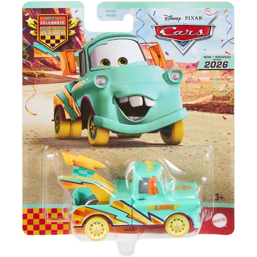 Disney Cars Masinuta din metal Race To Celebrate Series Mater JJW66