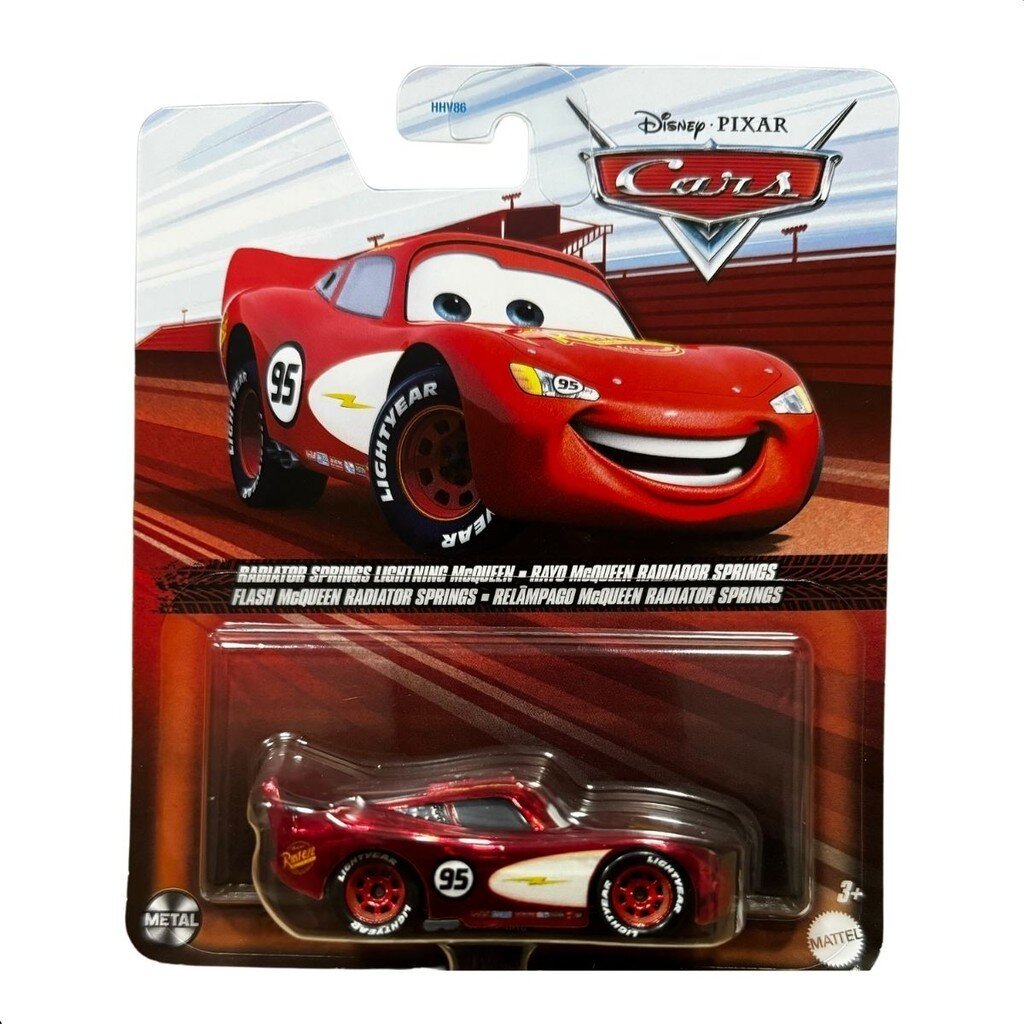 Disney Cars Masinuta din metal Radiator Springs Lightning Mcqueen HTX82